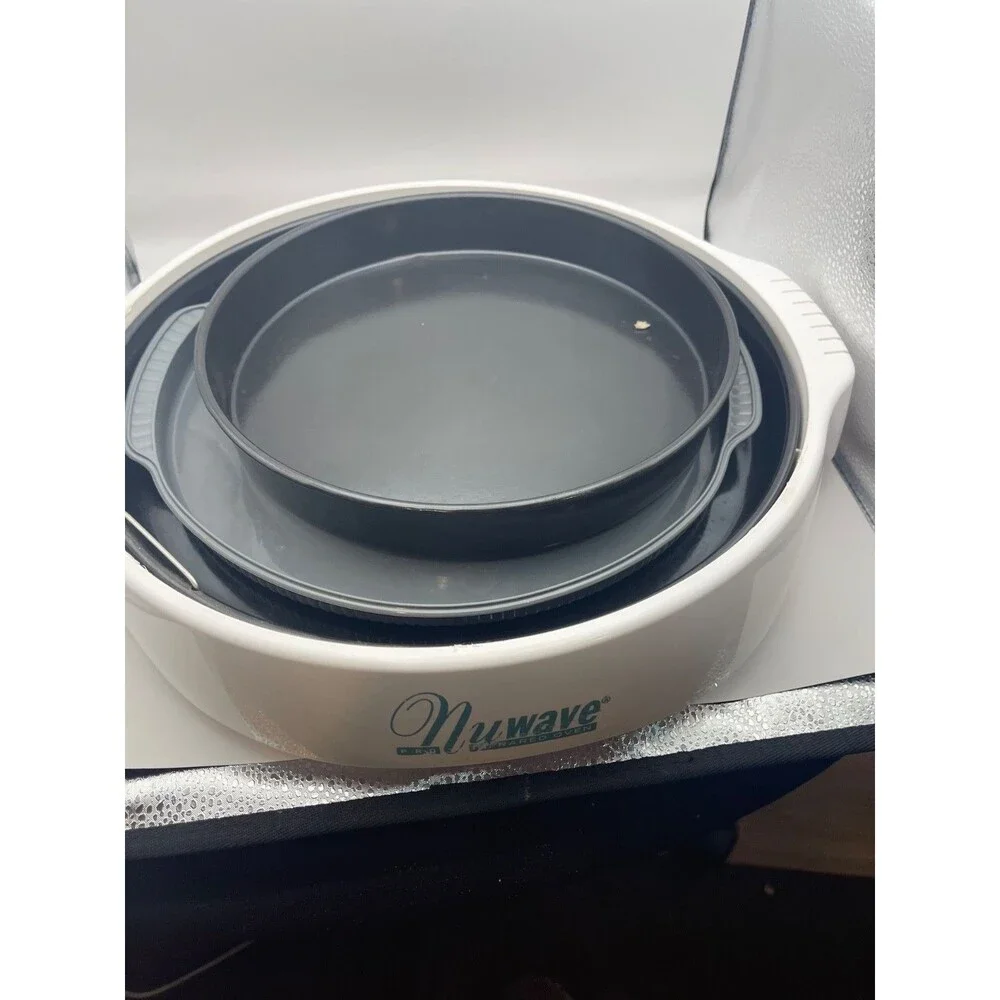 NuWave Pro Infrared Oven 4pc Accessory Set Pan Tray Pizza Silicone